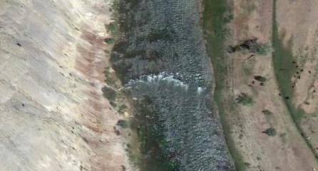 Boulder dam at 690 cfs