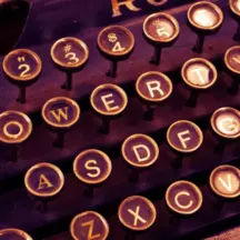 Thumbnail: an old-style typewriter